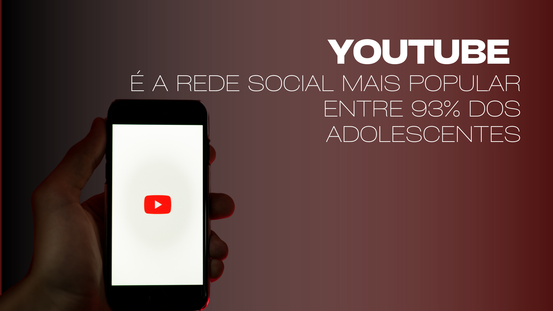 YouTube é a rede social mais popular entre 93% dos adolescentes